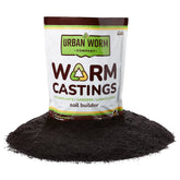 Urban Worm worm castings bag front shows rich texture for healthier soil.