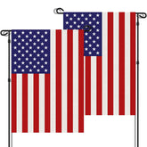 URSKYTOUS American garden flag 12x18 for porch display with durable outdoor use.