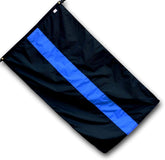 US Flag Factory thin blue line flag in SolarMax nylon resists sun fade outdoors.