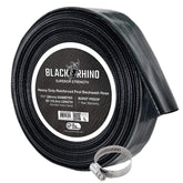 US Pool Supply backwash hose stretched to 50 ft for straight drainage