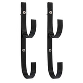 US Pool Supply blue aluminum pool pole hangers hold poles upright and accessible.