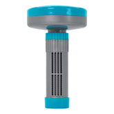 US Pool Supply floating spa dispenser, top view, easy one-inch tablet dosing
