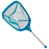 US Pool Supply hand skimmer net with aluminum pole for quick debris pickup.