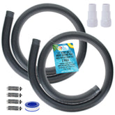 U.S. Pool Supply heavy-duty 6-foot silver hose for above-ground pools, durable water flow