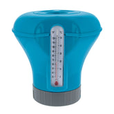 US Pool Supply pool chlorine floater thermometer shows water temperature for comfort