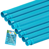 US Pool Supply pool vacuum hose 40-inch teal segments for flexible replacement in inground pools.