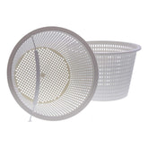 U.S. Pool Supply skimmer basket with an 8-inch top opening captures leaves in inground pools.