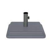 US Weight 40 lb umbrella base provides wide, stable support for patio tables