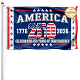 USA 250th anniversary flag with double-sided design for outdoor display