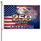 USA 250th anniversary flag double-sided design for outdoor displays