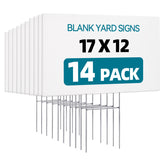 USCNC blank yard sign 17x12 for versatile outdoor advertising