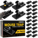 USKICH 24-pack mouse traps indoor pack demonstrates reusable pest control for homes