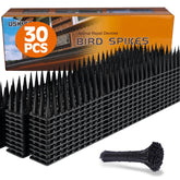 USKICH Bird Spikes installed on a fence deter pigeons safely