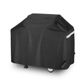 Utheer 60-inch grill cover with universal fit for Nexgrill and Weber, protecting from rain.