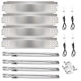 Utheer Nexgrill 4-burner tubes close-up showing durable stainless steel for longevity.