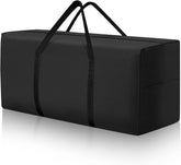 Uthem cushion storage bag shows 68-inch size guarding outdoor chairs and cushions from weather.