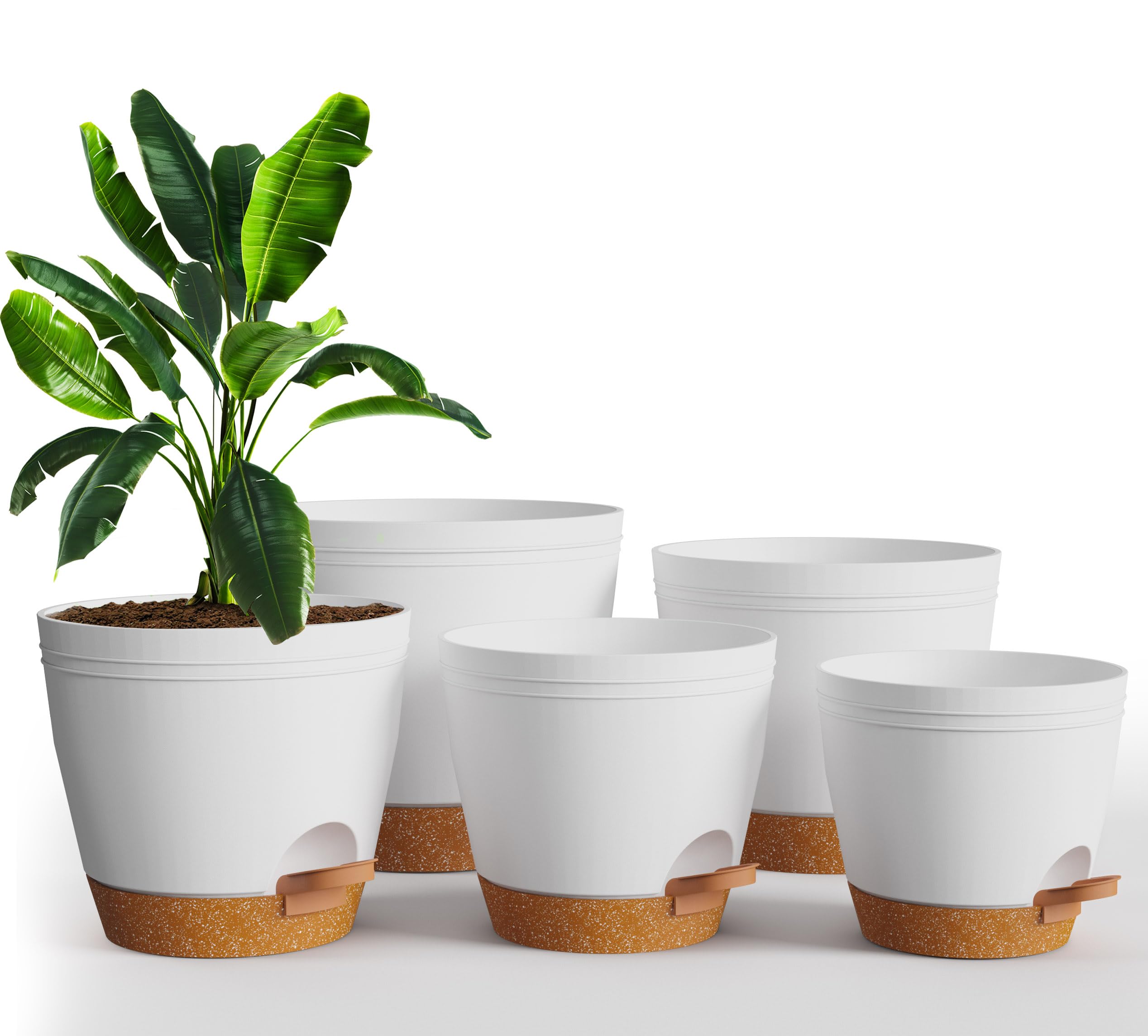 Utopia Home self-watering pot 6.8-inch with reservoir for indoor moisture