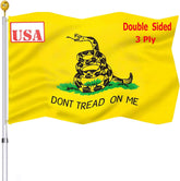 UTSANG Dont Tread on Me flag, double-sided outdoor display with bright colors.