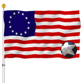 UTSANG embroidered Betsy Ross flag 3x5 for durable outdoor display.