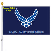 UTSANG US Air Force Wings flag double sided 3x5 for outdoor display