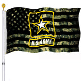 UTSANG US Army camouflage flag 3x5 for durable outdoor display.