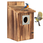 UUMENHA bird house with predator guard for safe outdoor nesting.