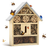 UUMENHA insect hotel front view inviting mason bees for pollination