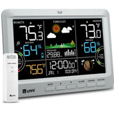 U UNNI Weather Station 7.5 inch display shows real time data