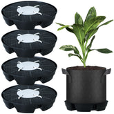 UYEDUJZ self-watering saucer kit assembly for 5-gallon fabric pots improves consistent moisture