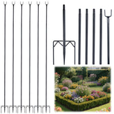 Uyeesi six-pack 87-inch garden netting stake ready for sturdy plant support