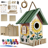 Uyiixoxo large wood bird house for outdoors, charming garden decor and shelter.
