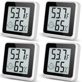 Vaikby indoor humidity meter 4pack with display helps monitor humidity at a glance for comfortable rooms