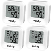 Vaikby Indoor Humidity Meter 4-Pack packaging for compact home monitoring