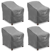 Vailge large grey patio chair cover protecting a deep‑seat chair from sun and rain