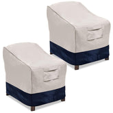 Vailge heavy-duty Oxford fabric patio chair cover protects outdoor furniture from sun and rain.