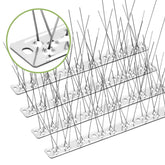 Valibe pigeon spikes 12-pack providing up to 10 ft coverage for outdoor areas.