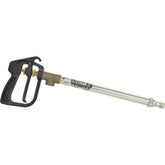 Valley Industries Master MFG gun spray trigger, front view, enhances spray control.