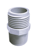 Van Enterprises PVC garden hose adapter closeup showing male NPT connection for secure fittings