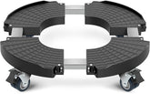 VANCASTLE plant caddy panel-grid grip improves pot stability during movement.