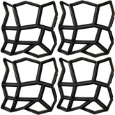 VanSmaGo Walk Path Maker pack shot with four 13x13 inch molds for garden paths.