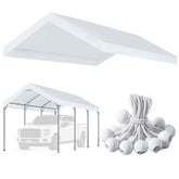 Vanteriam carport top cover 10x20 fits frames and provides reliable shade
