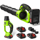 VASG leaf blower cordless with three batteries for extended outdoor use.