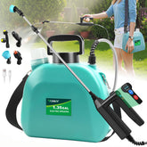 VAXMAY battery-powered sprayer with 1.35 gallon tank for quick yard applications.