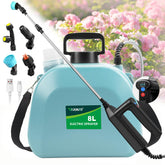 VAXMAY battery powered sprayer with 2-gallon capacity for efficient lawn watering.