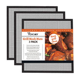 VCHOMY grill mesh mat 3-pack for mess-free grilling on any barbecue