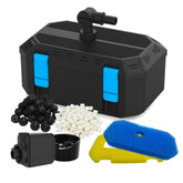 VCRAZE 400GPH pond filter pump, top view, compact efficiency for mid-sized ponds