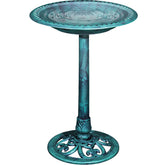VECELO bird bath pedestal view, showcasing classic garden styling.