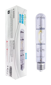 Vegelumax MH400W bulb front view showing high PAR output for indoor gardening