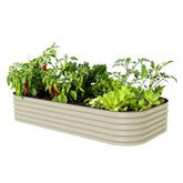 Vego Garden raised bed kit during assembly enables versatile backyard layouts