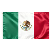 VELIFFCO Mexican flag 3x5ft brass-grommets for easy flagpole display.